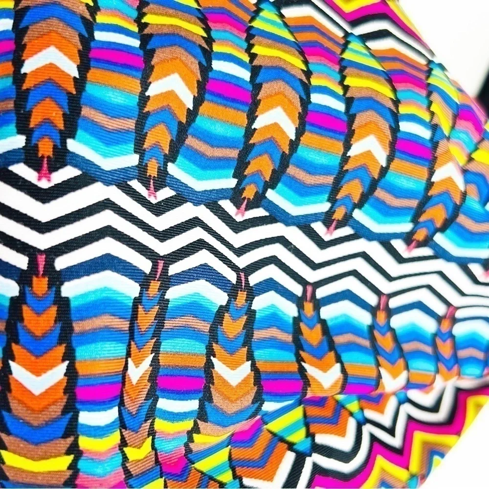 L*Space Bikini Top Native Dance Hartley Twisted Knot Strappy Large Multi NWT New